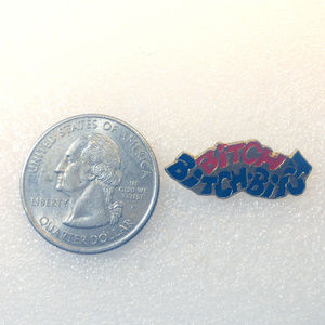 Vintage 80s Bitch Enamel Pin